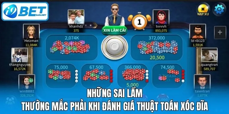 Những sai lầm thường mắc phải khi đánh giá thuật toán xóc đĩa